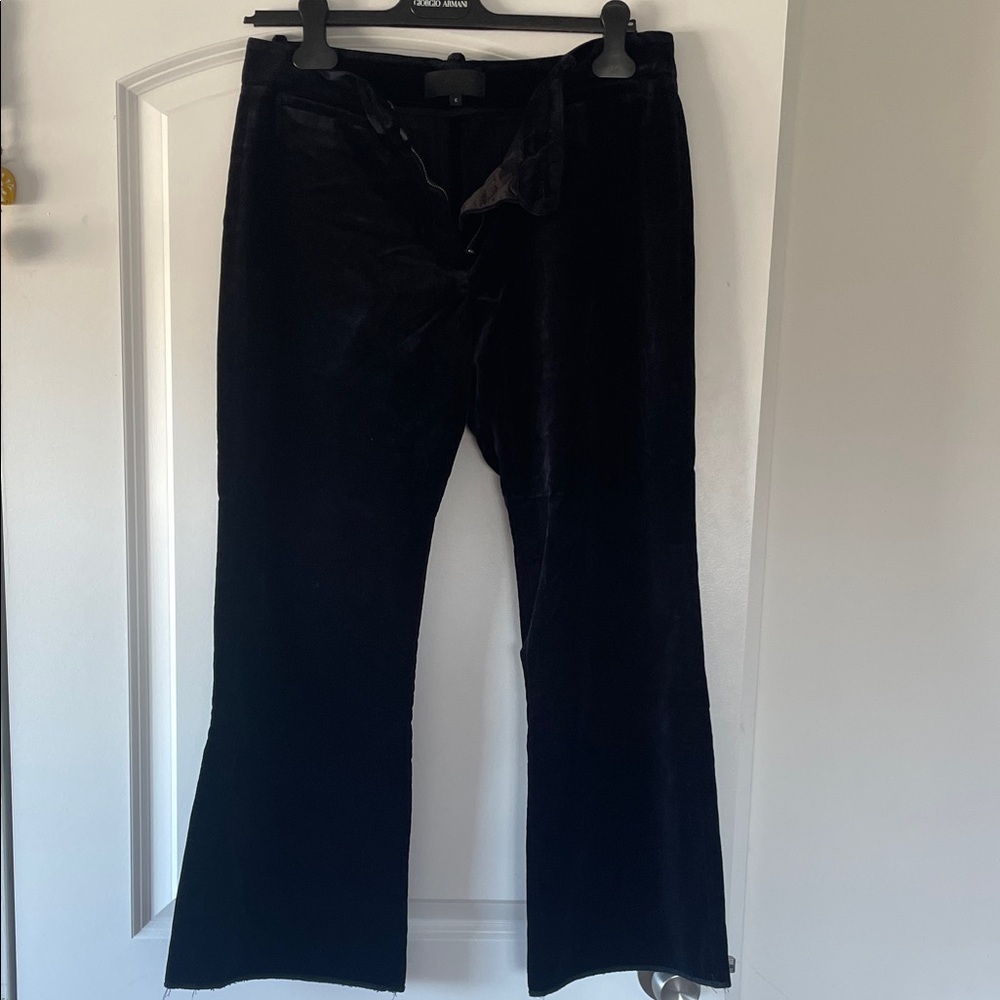 Nili Lotan Midnight Velvet Trousers